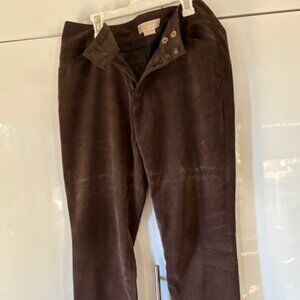 Michael Kors brown velvety pants